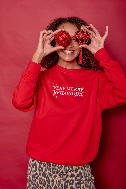 Very Merry Behaviour Christmas Sweatshirt