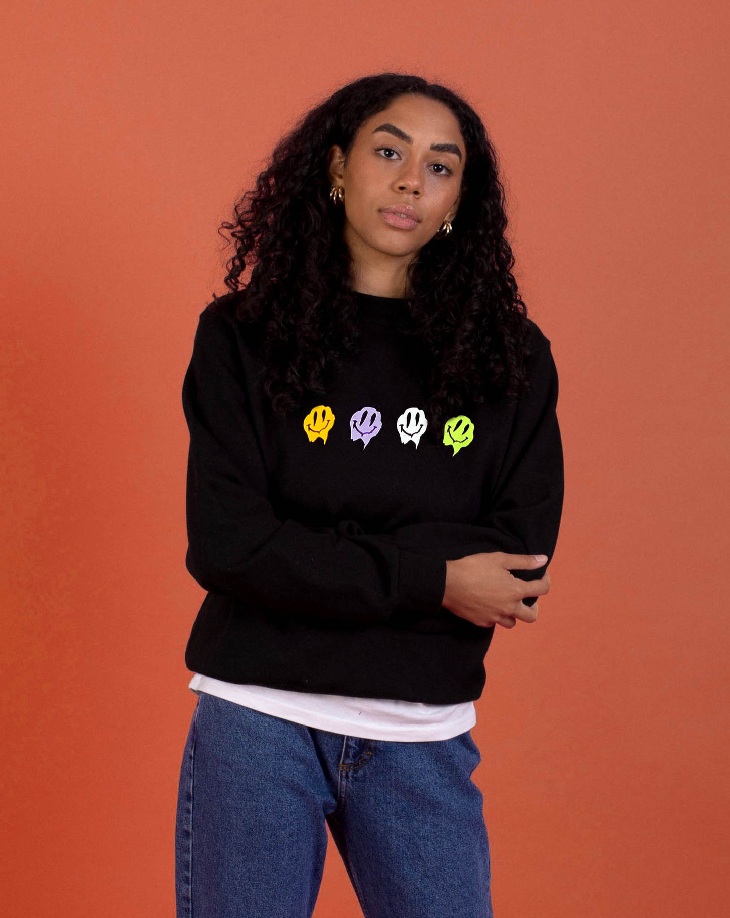 Spooky Smiley Faces Sweatshirt