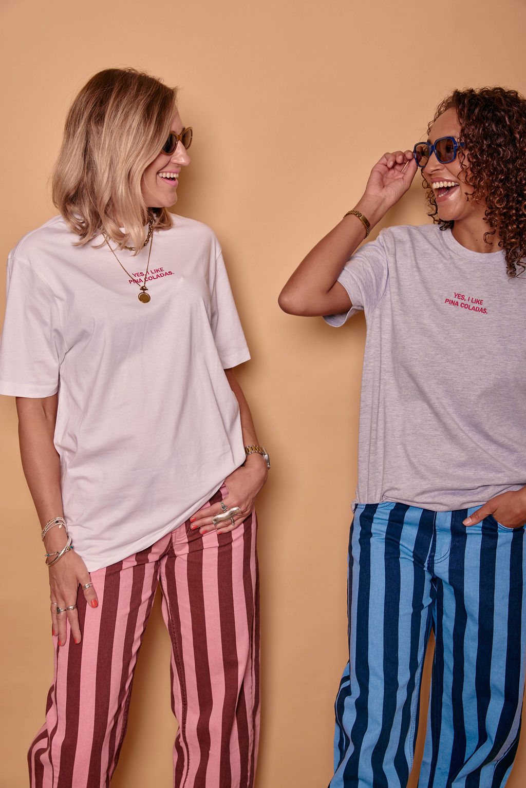 Embroidered Yes I Like Pina Coladas T-shirt