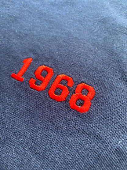 XL 1968 navy year t-shirt