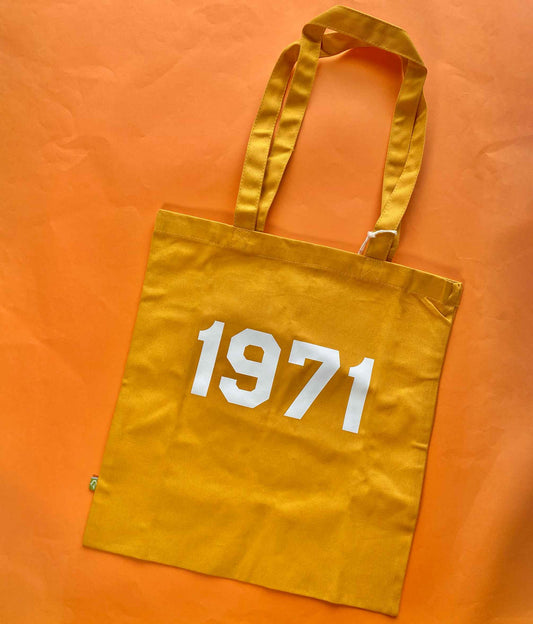 1971 Mustard Year Tote Bag SALE