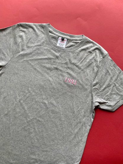 S 1991 grey and Pink year t-shirt