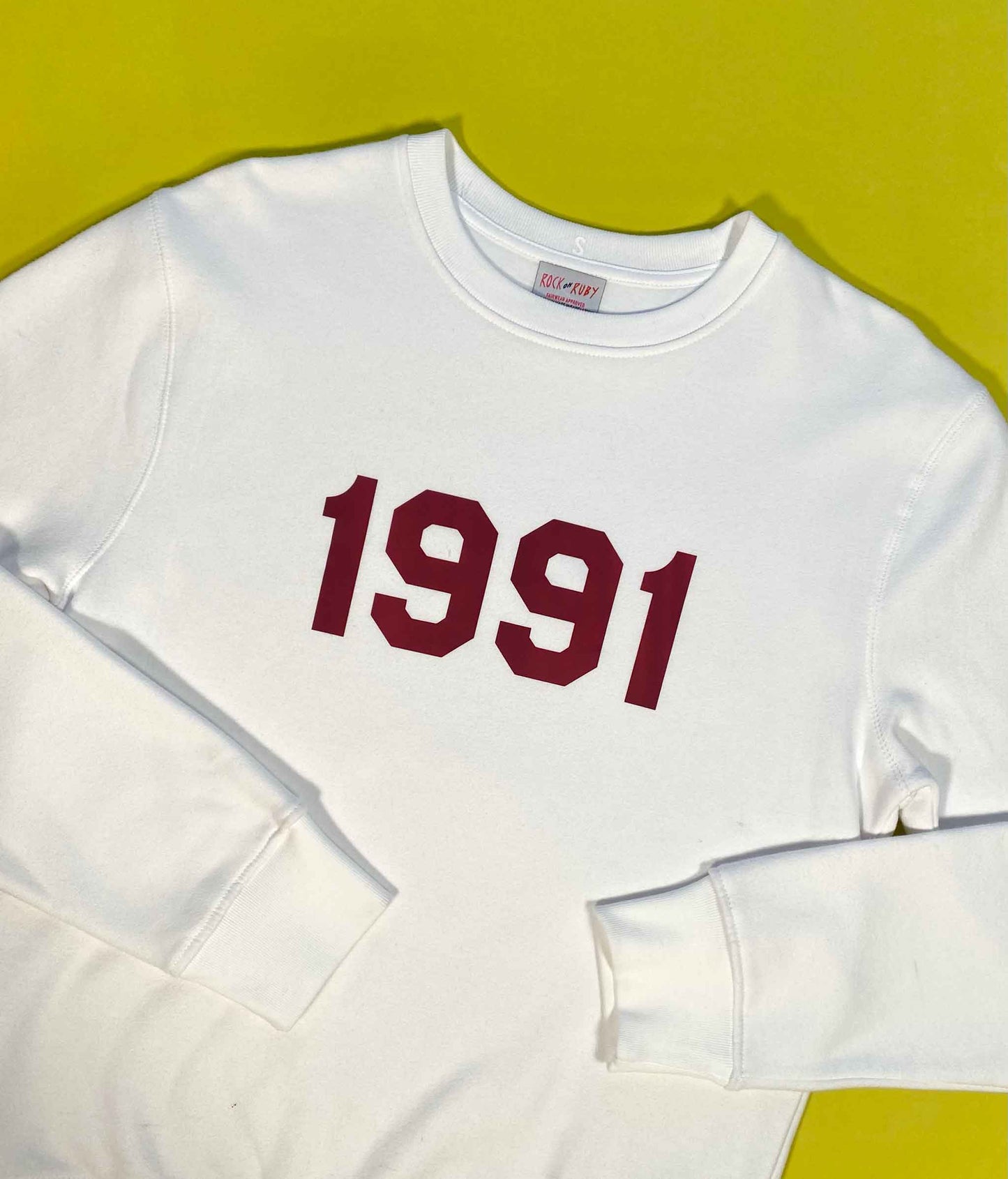 S White 1991 Year Sweatshirt SALE