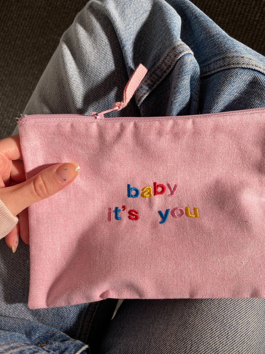 Organic Pink Baby It's You Makeup Bag