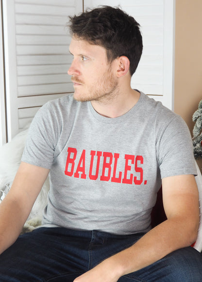 Men's Baubles Christmas T shirt