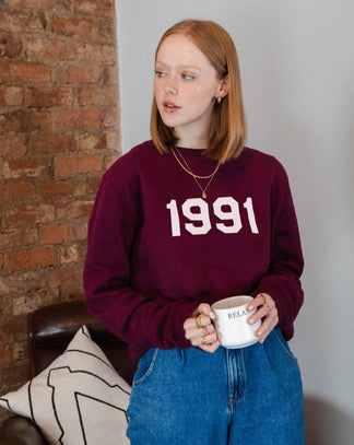 Personalised Year Sweatshirt – Printed by Rock On Ruby