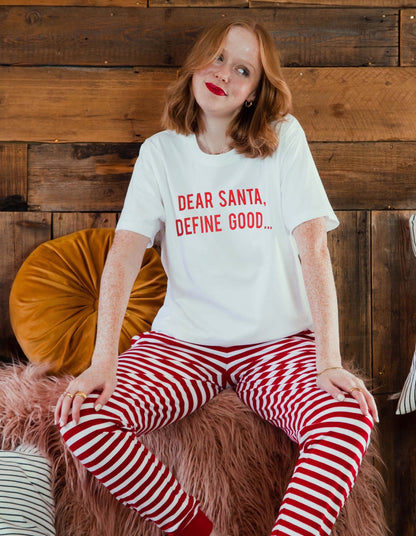 Dear Santa Define Good Christmas Pyjama Set