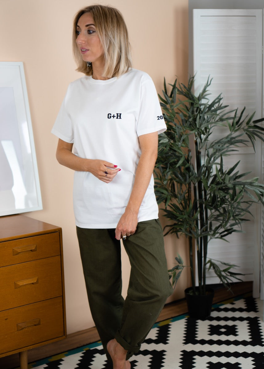 Embroidered Initials and Year T-Shirt