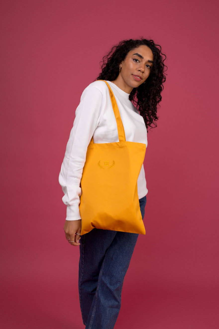 Embroidered Varsity Tote Bag