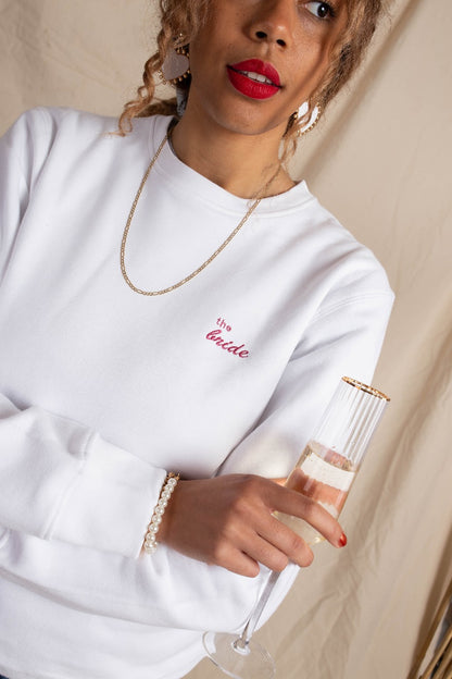 The Bride Personalised Embroidered Sweatshirt