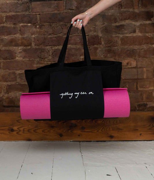 Getting My Zen On Yoga Mat Tote Bag