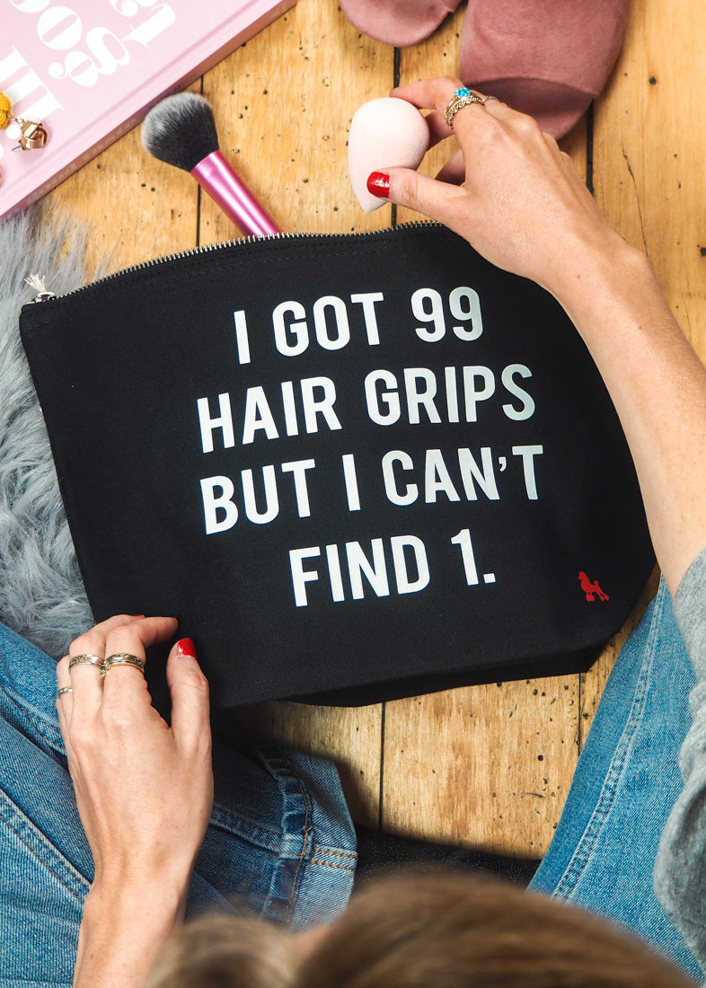 99 Hair Grips Make Up Bag