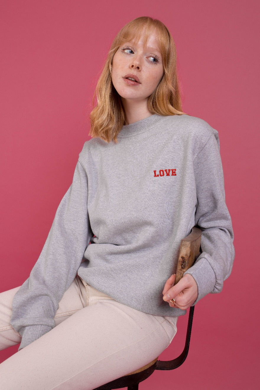 Embroidered Custom Word Sweatshirt