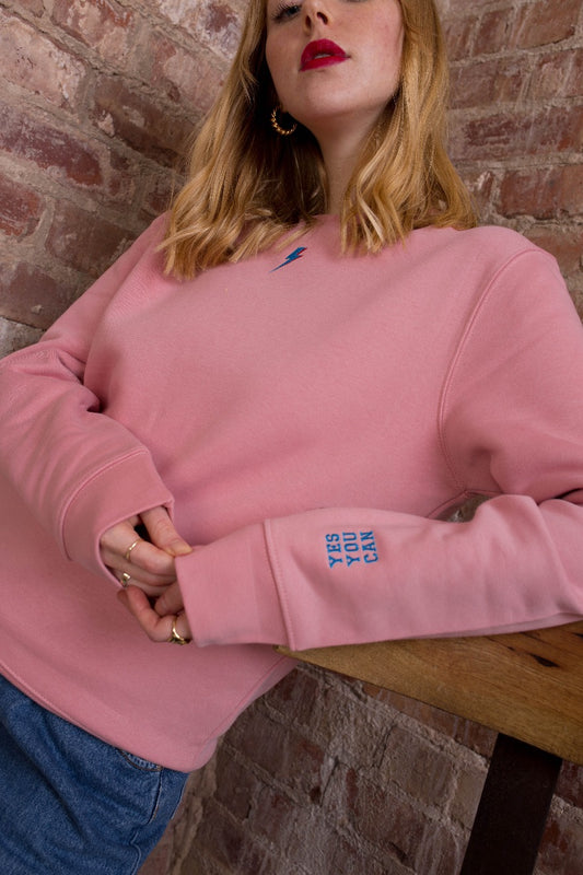 Embroidered Personalised Cuff Sweatshirt