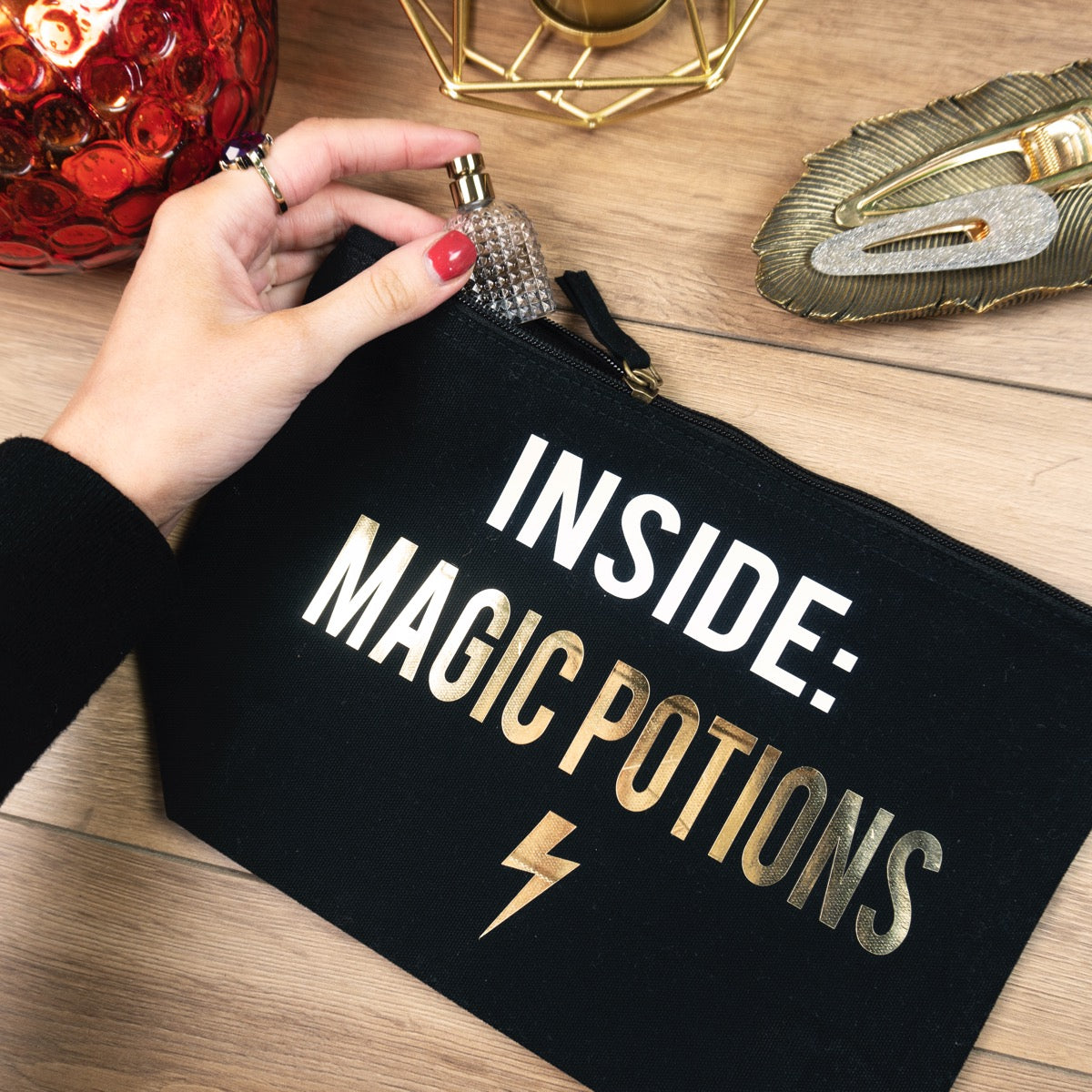 Inside Magic Potions Make Up Bag