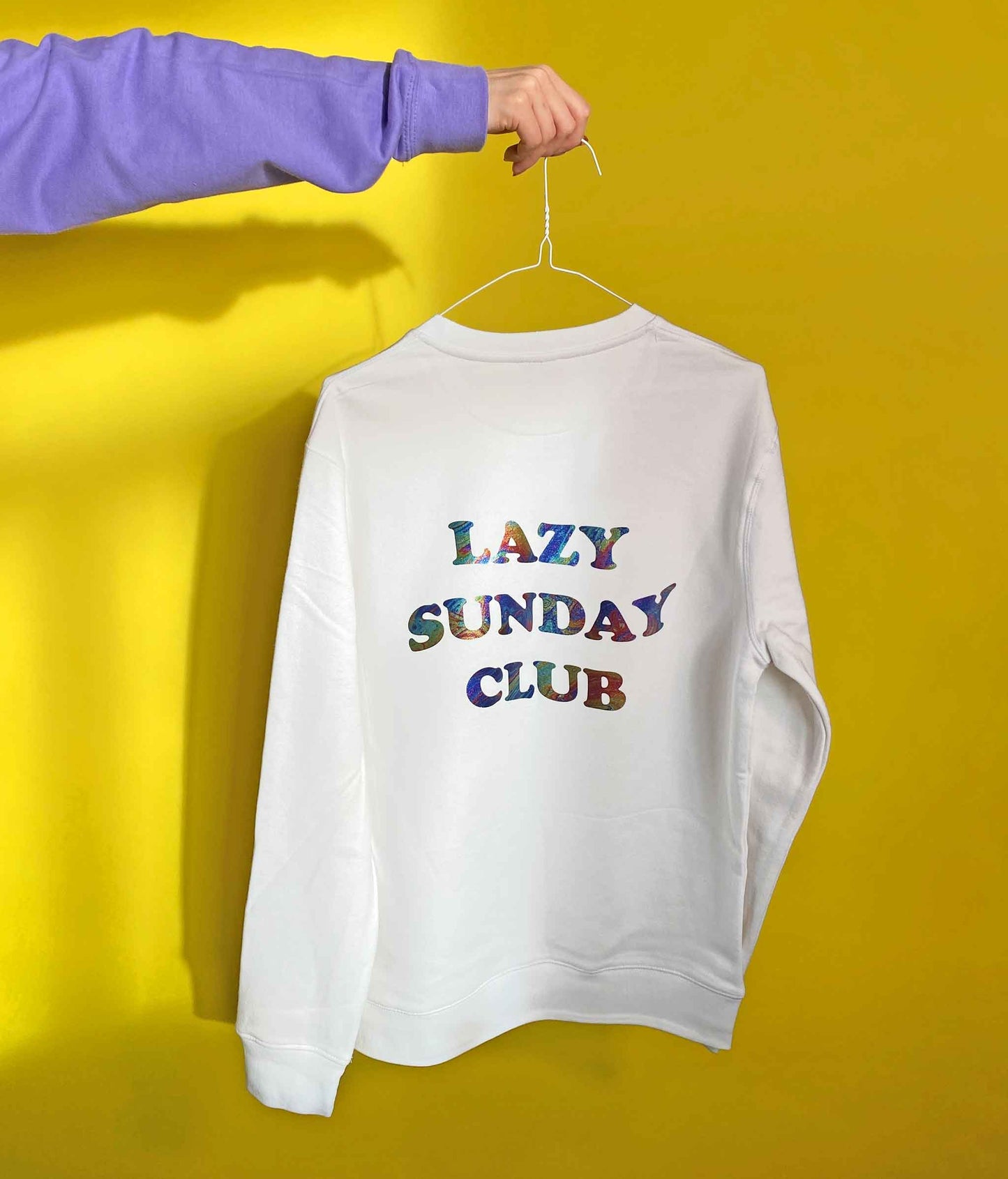 Lazy Sunday Club Slogan Sweatshirt