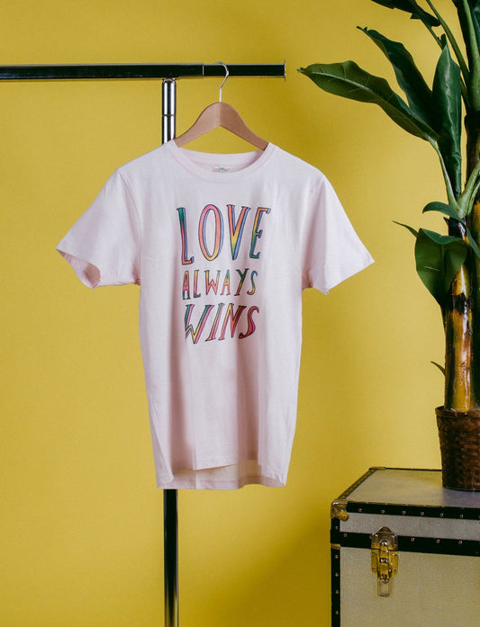 Love Always Wins Gay Pride Rainbow T shirt
