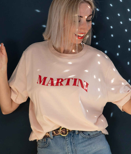 Martini Cocktail Slogan T-Shirt