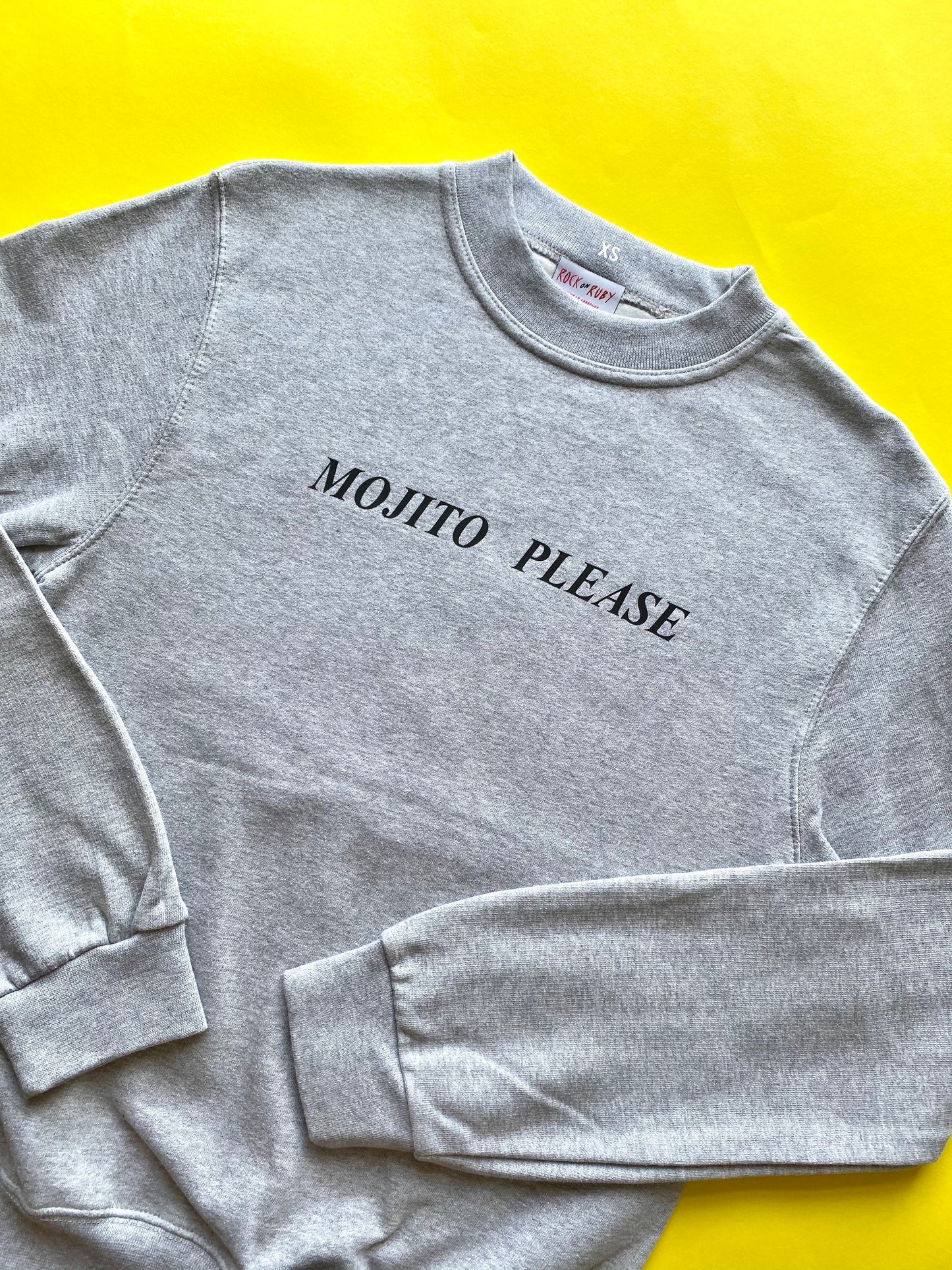 XS Grey Mojito Please Sweatshirt