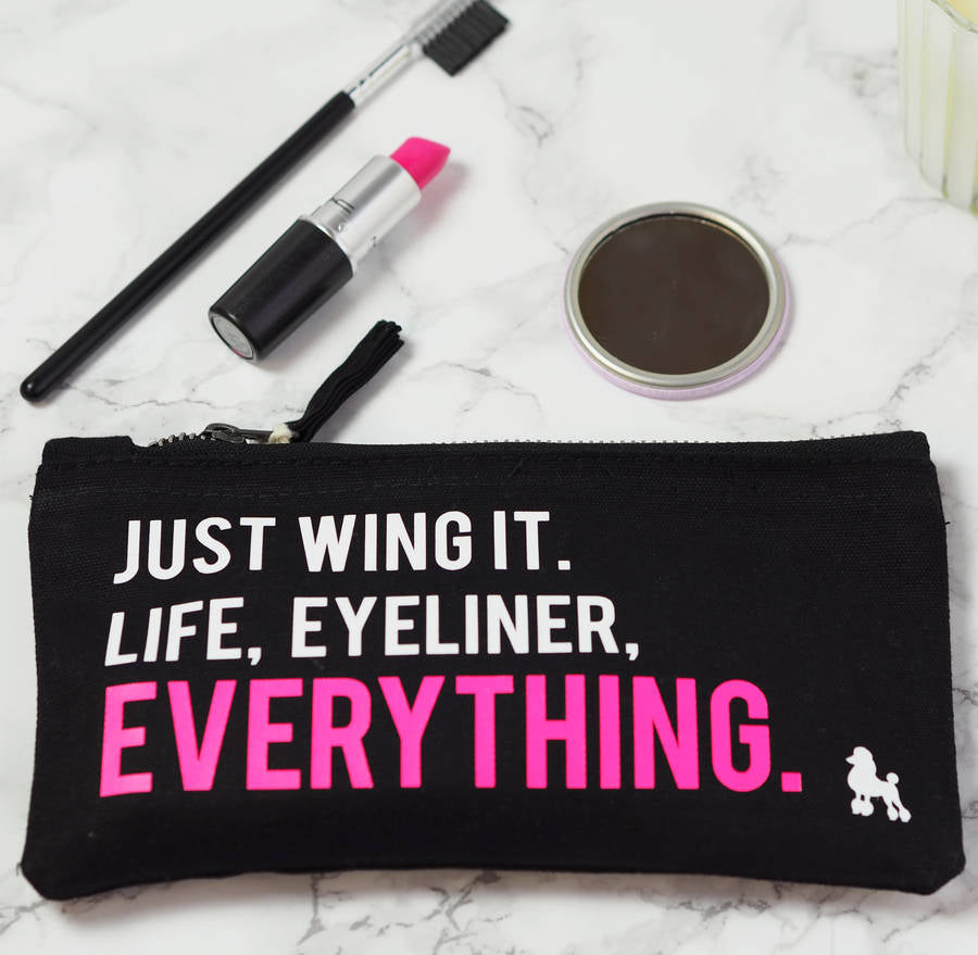 Just Wing It Make Up Bag