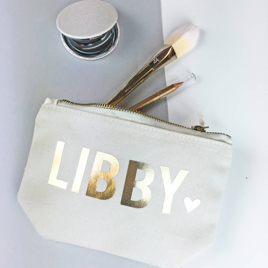 Personalised Name Make Up Bag