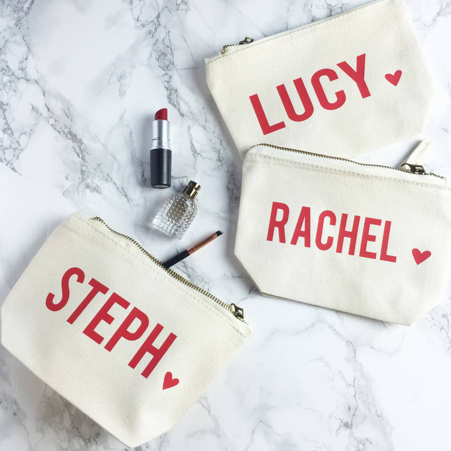 Personalised Name Make Up Bag