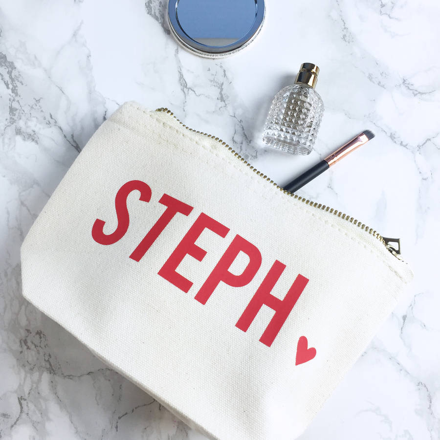 Personalised Name Make Up Bag