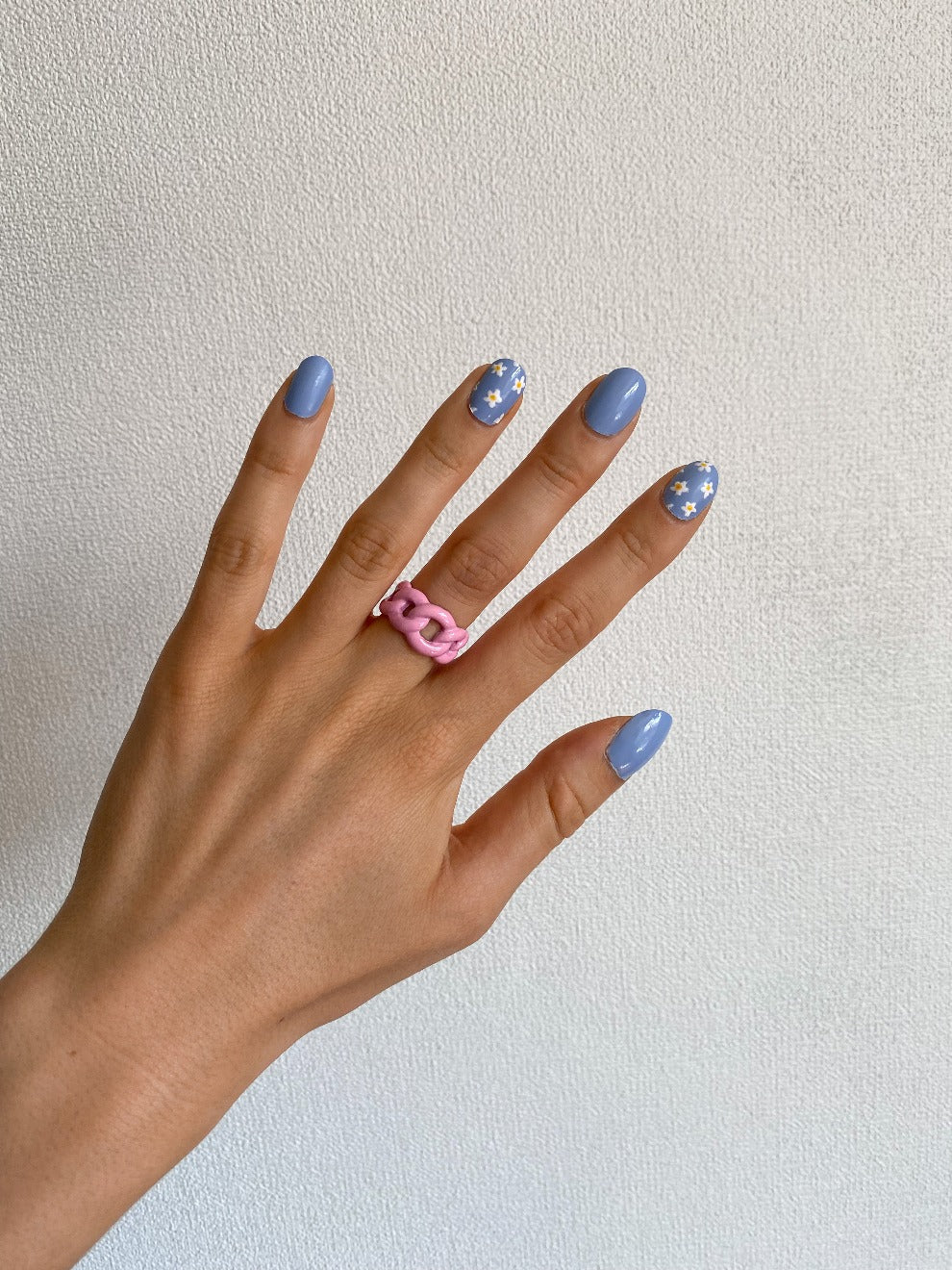 Pink Chain Link Ring