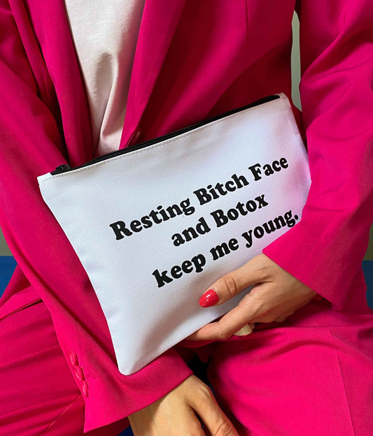 Resting Bitch Face and Botox Makeup Bag