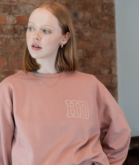 Embroidered Outline Initial Sweatshirt