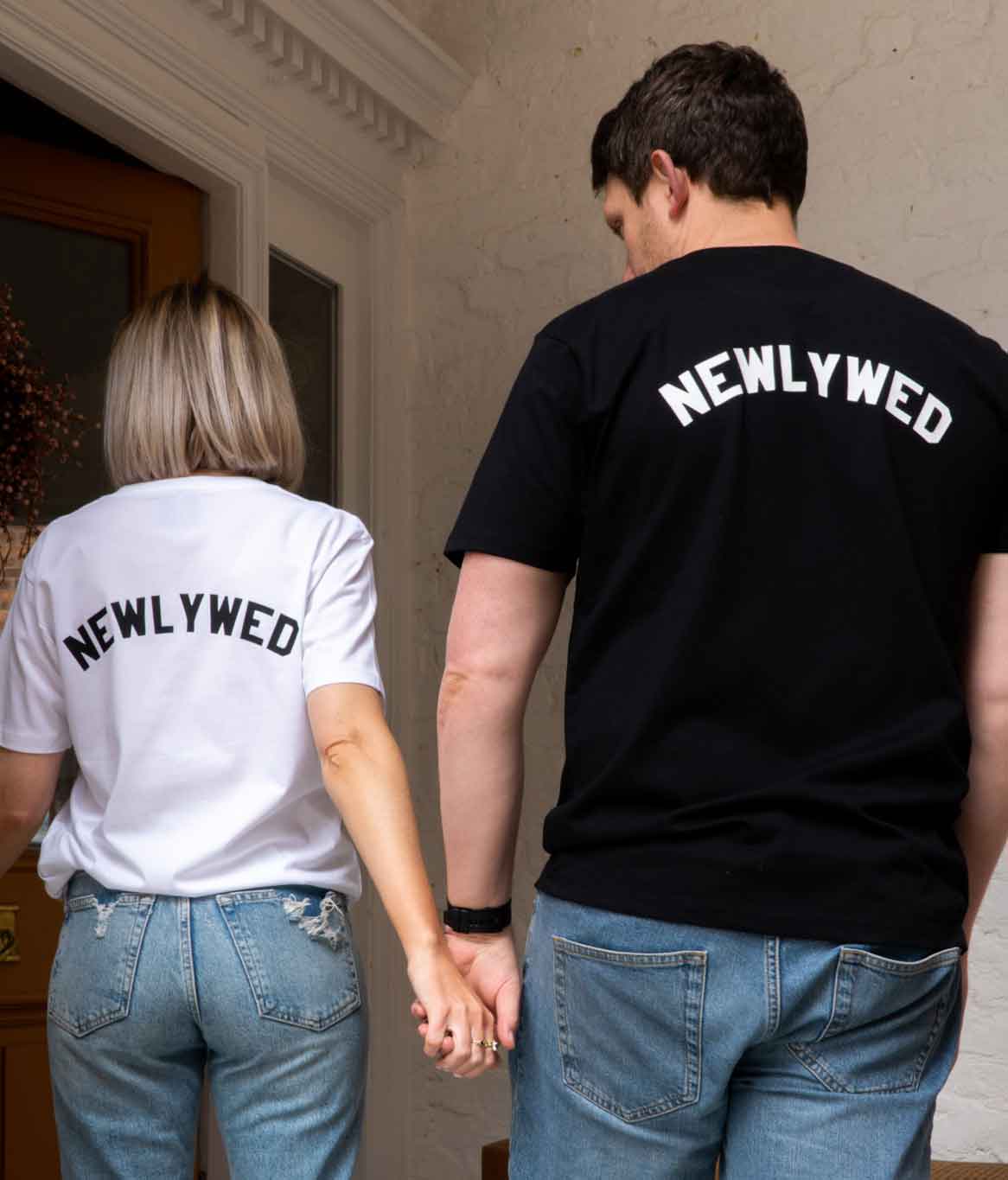 Personalised Newlyweds T shirt Set