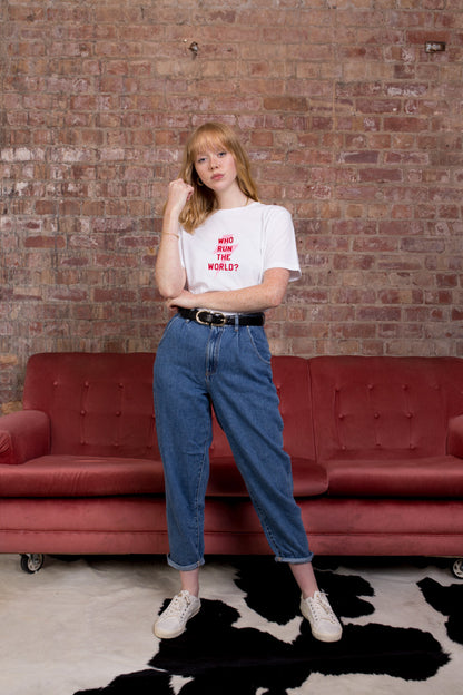 Personalised Who Run the World T shirt